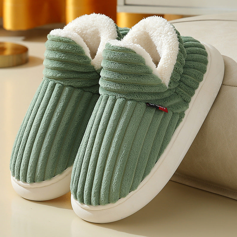 Felt Bootie Warm Cozy Foam Slippers