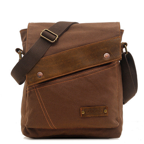 Canvas Vertical Crossbody Bag