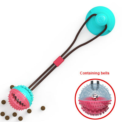 Silicon Suction Cup Tug Interactive Dog Ball Toy