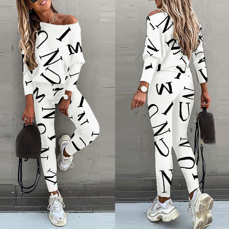 Autumn Winter 2Piece Set Casual Sport Suit