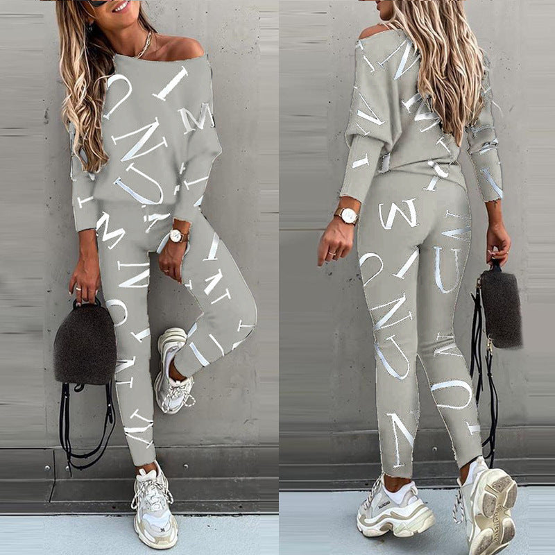 Autumn Winter 2Piece Set Casual Sport Suit