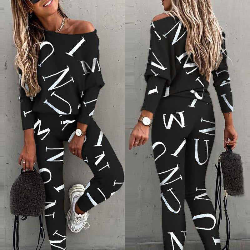 Autumn Winter 2Piece Set Casual Sport Suit