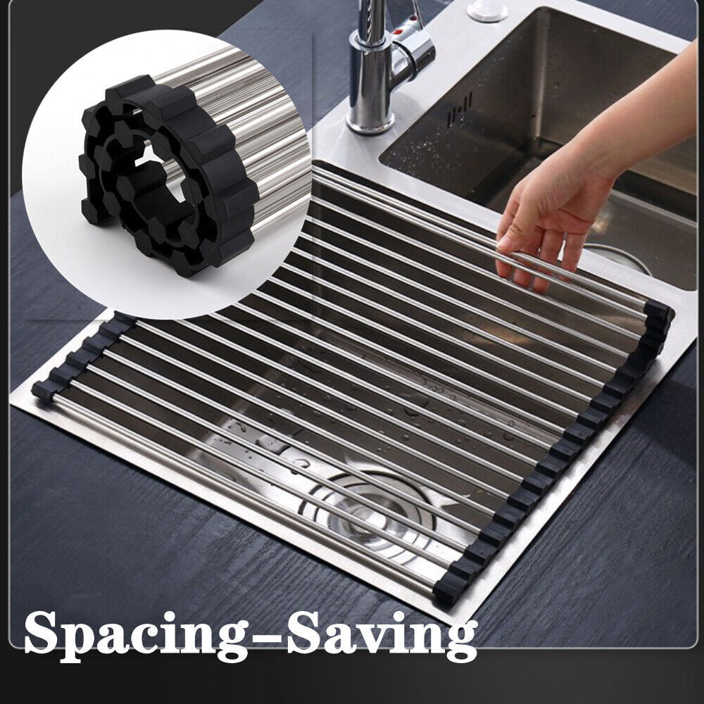 Stainless Steel Sink Drain Rack Dish Drying Mat