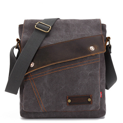 Canvas Vertical Crossbody Bag