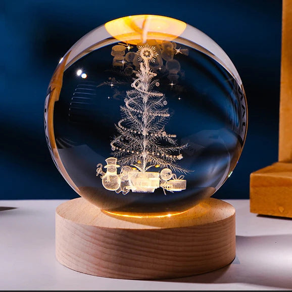 Luminous Starry Sky & Planets Crystal Ball Night Lamp