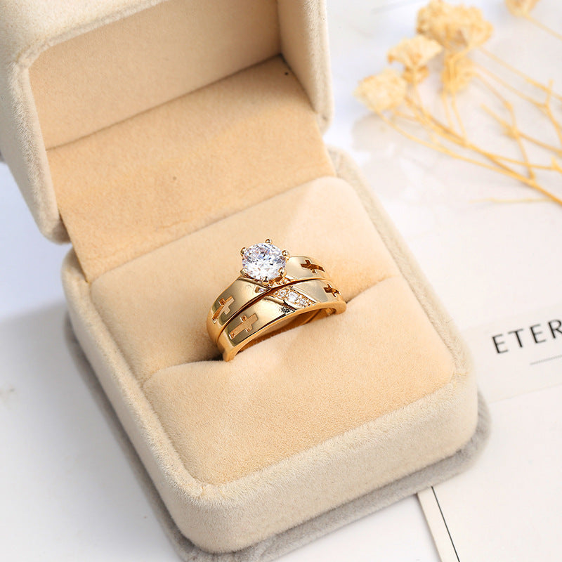 New Fashion Simple Kit Zircon Jewelry Ring