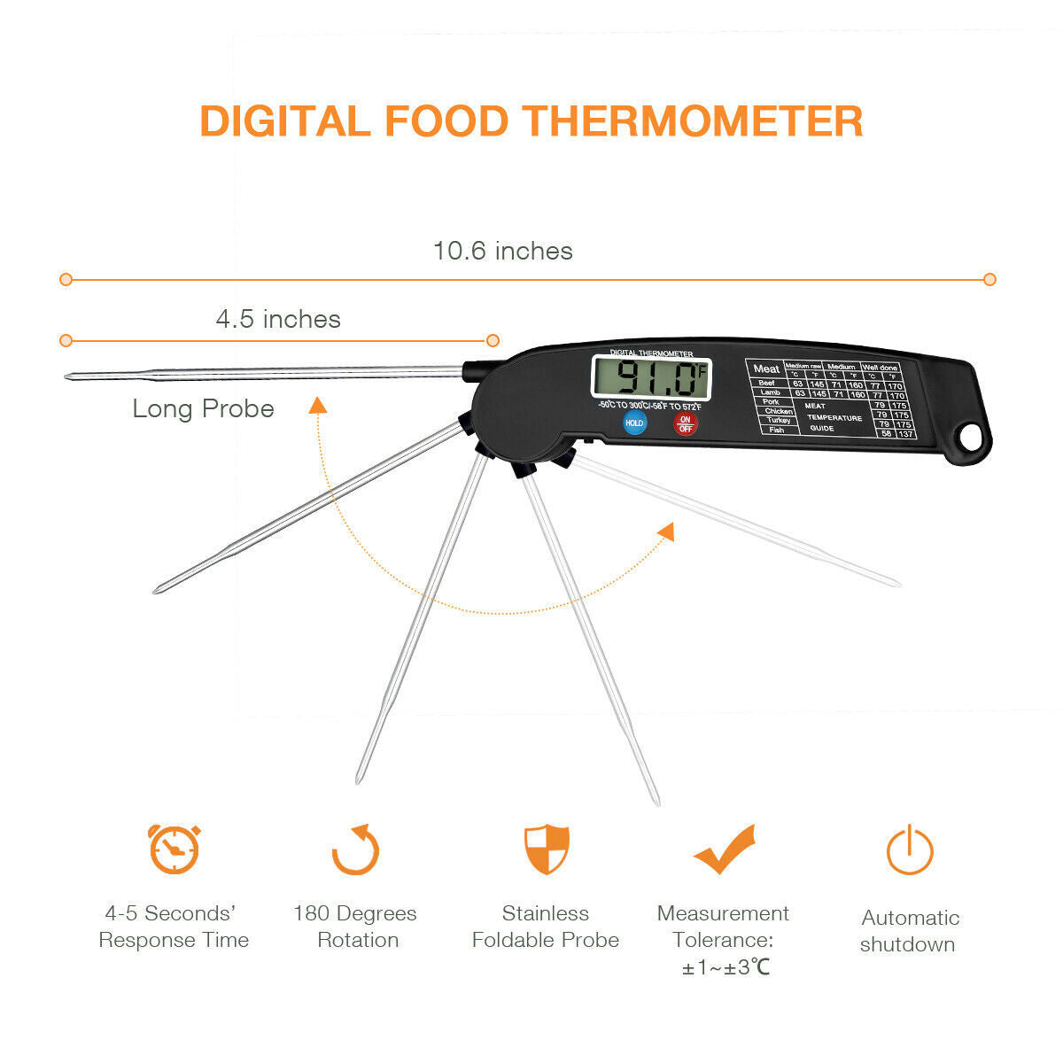 Digital Cooking Meat Thermometer