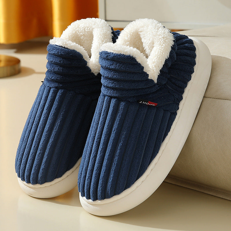 Felt Bootie Warm Cozy Foam Slippers