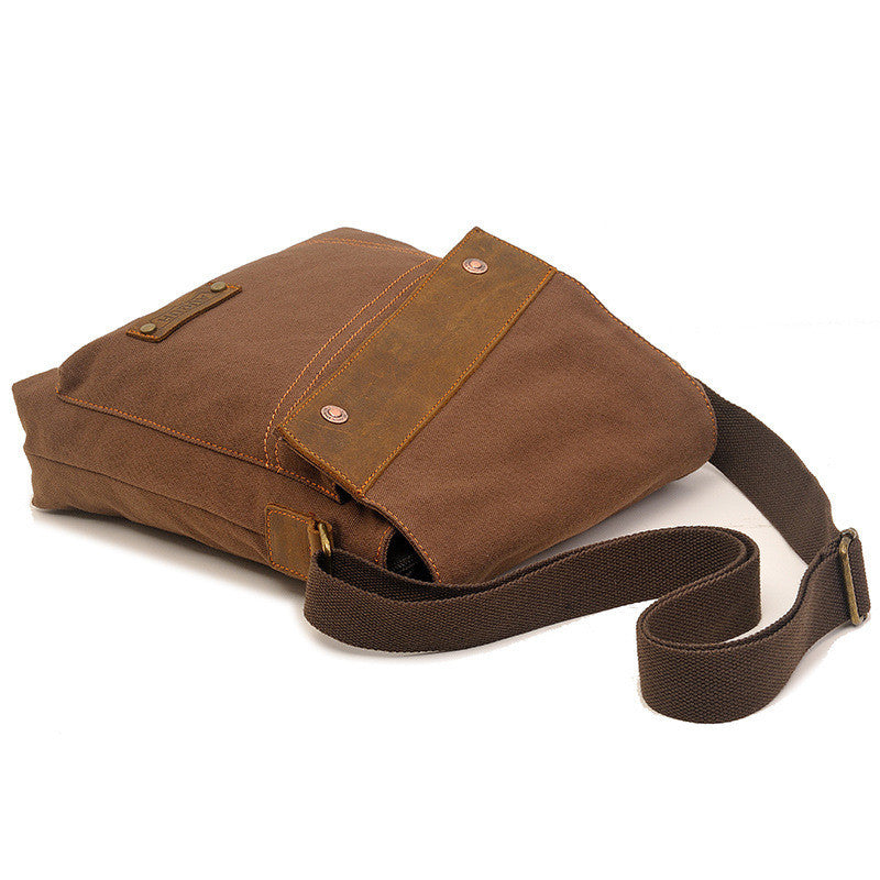 Canvas Vertical Crossbody Bag