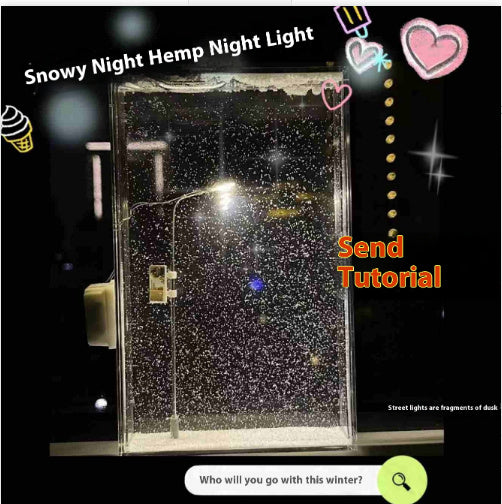 Magic Snowy Landscape Night Lamp