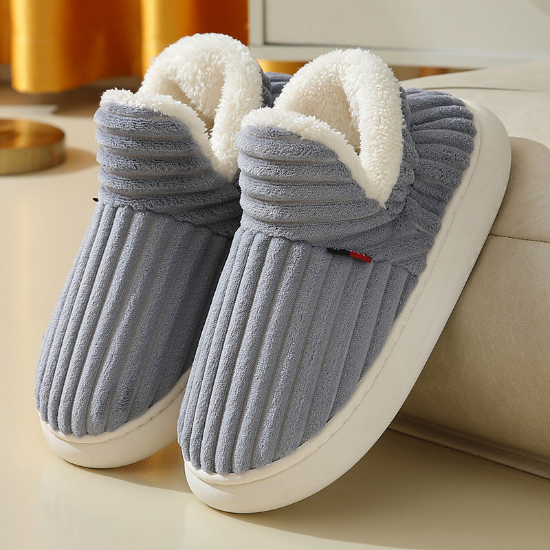 Felt Bootie Warm Cozy Foam Slippers