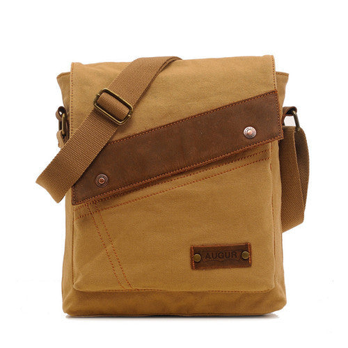 Canvas Vertical Crossbody Bag