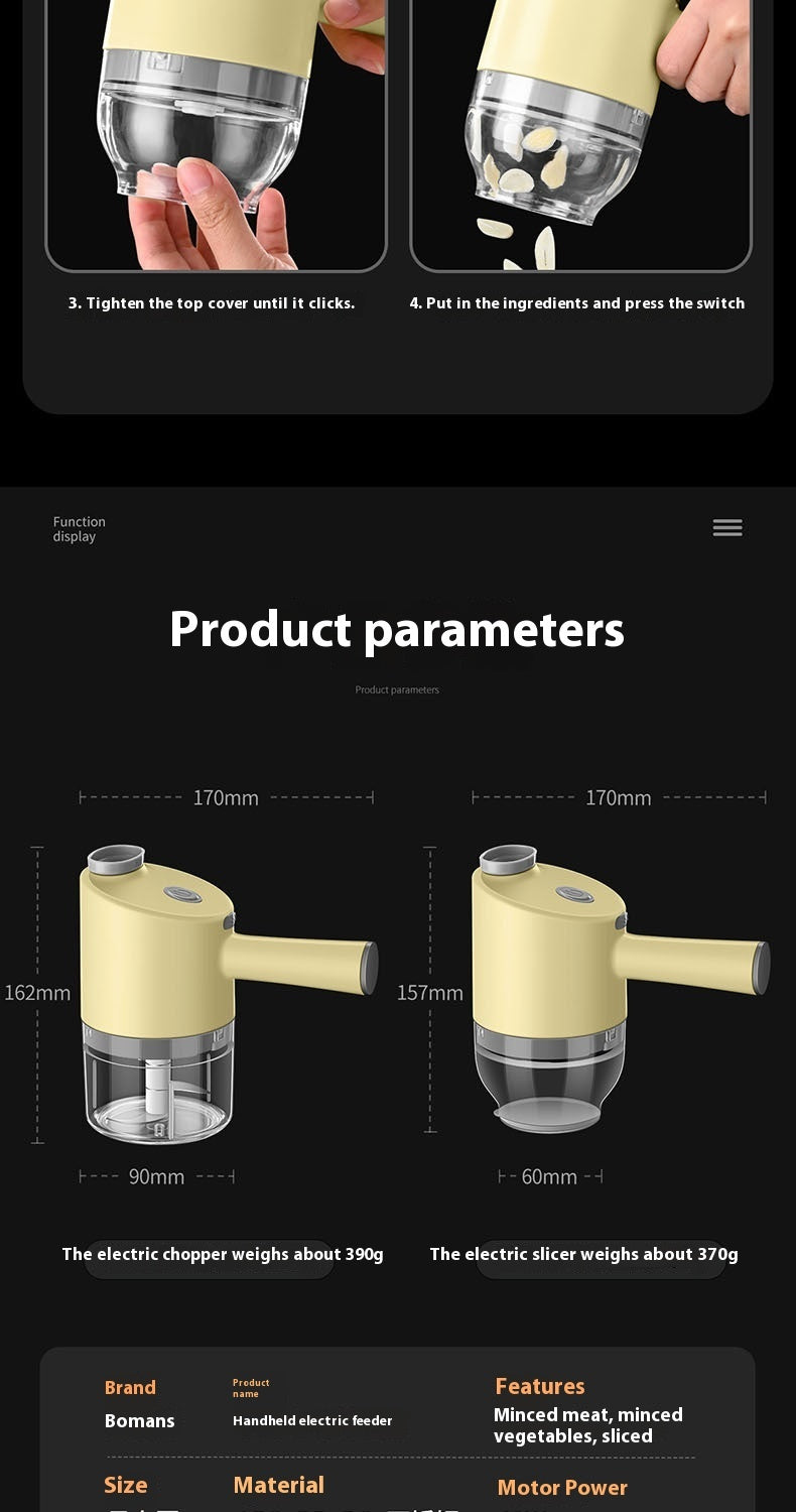 Wireless Grinder/Slicer Electric Knife Mill