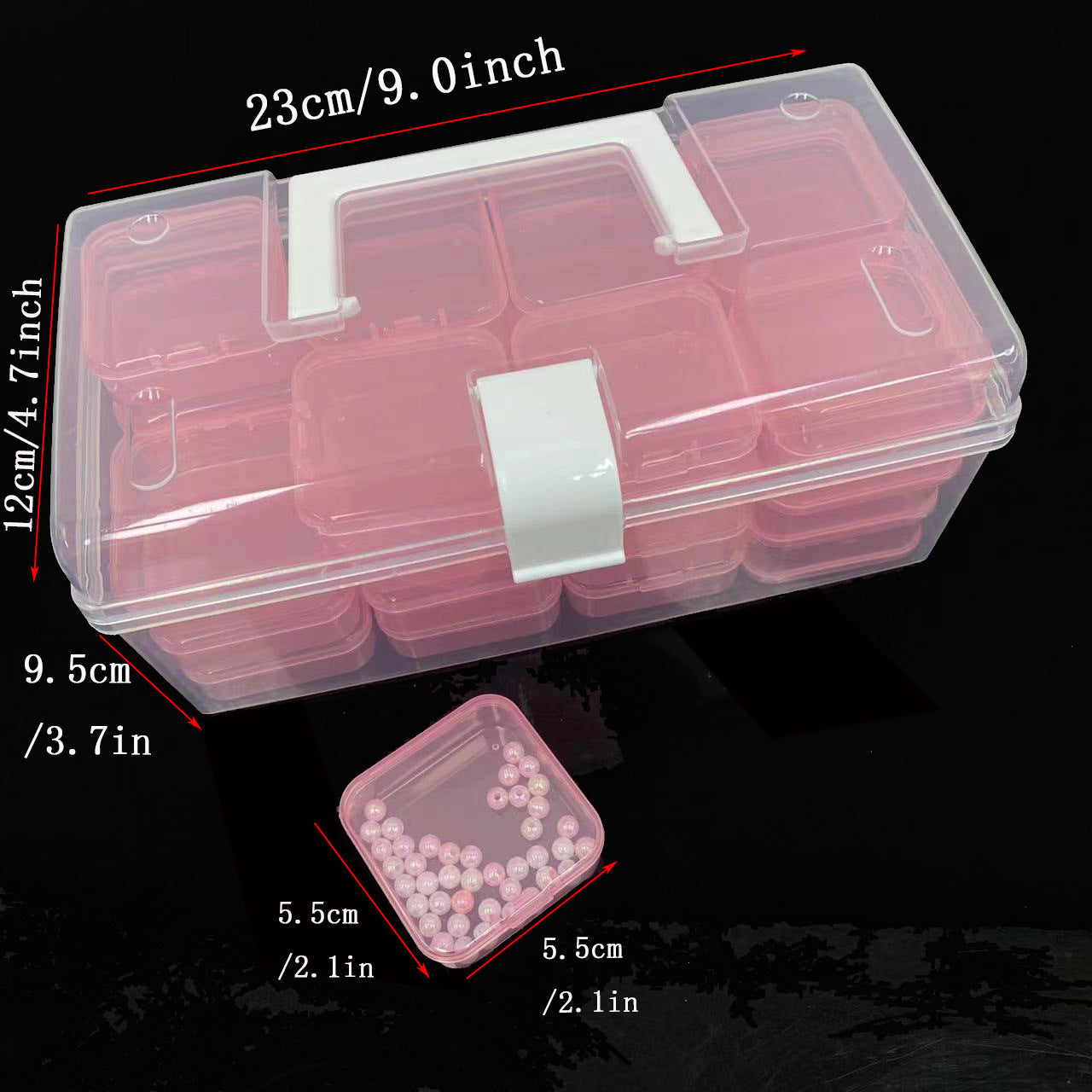 Transparent Large Capacity Portable Storage Box