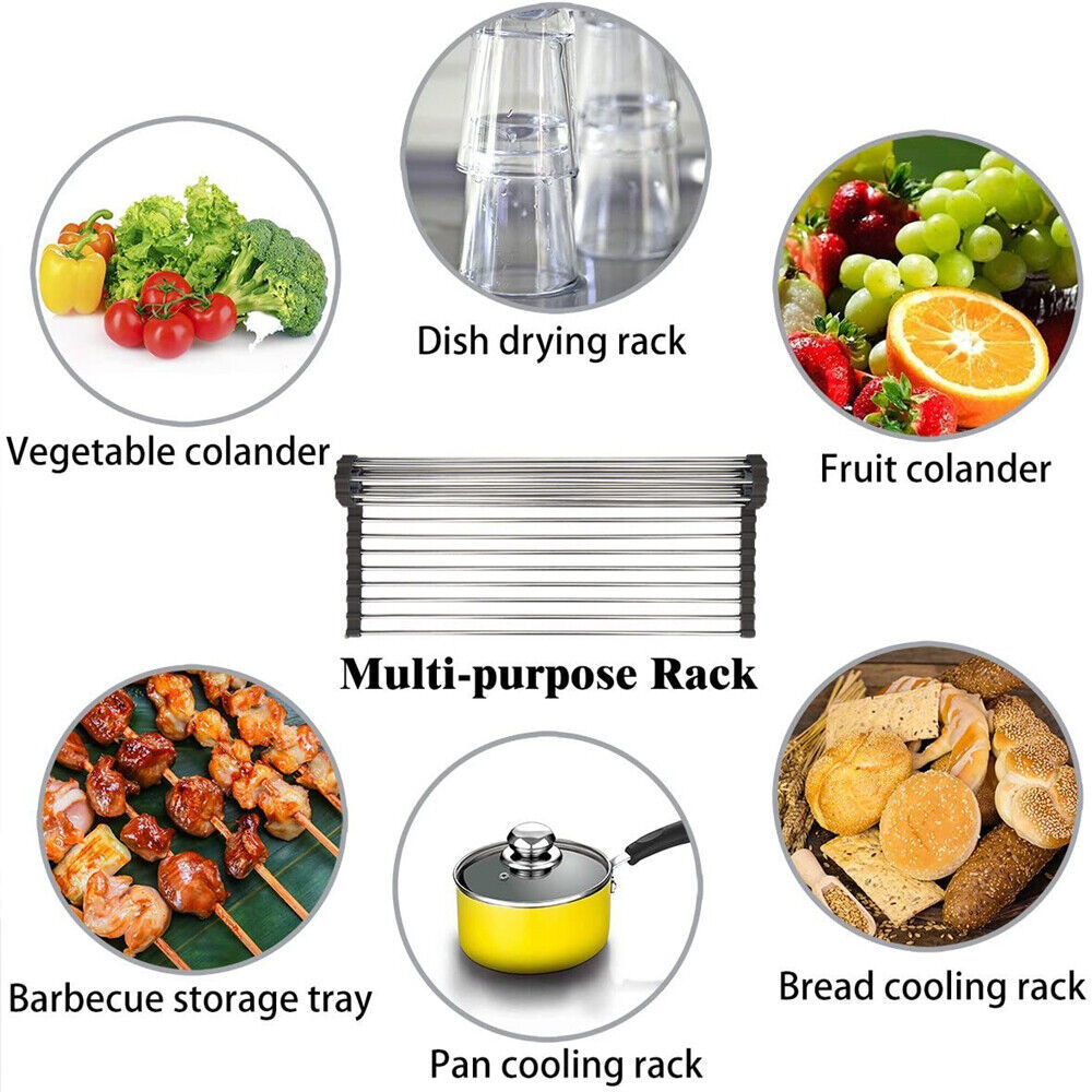 Stainless Steel Sink Drain Rack Dish Drying Mat