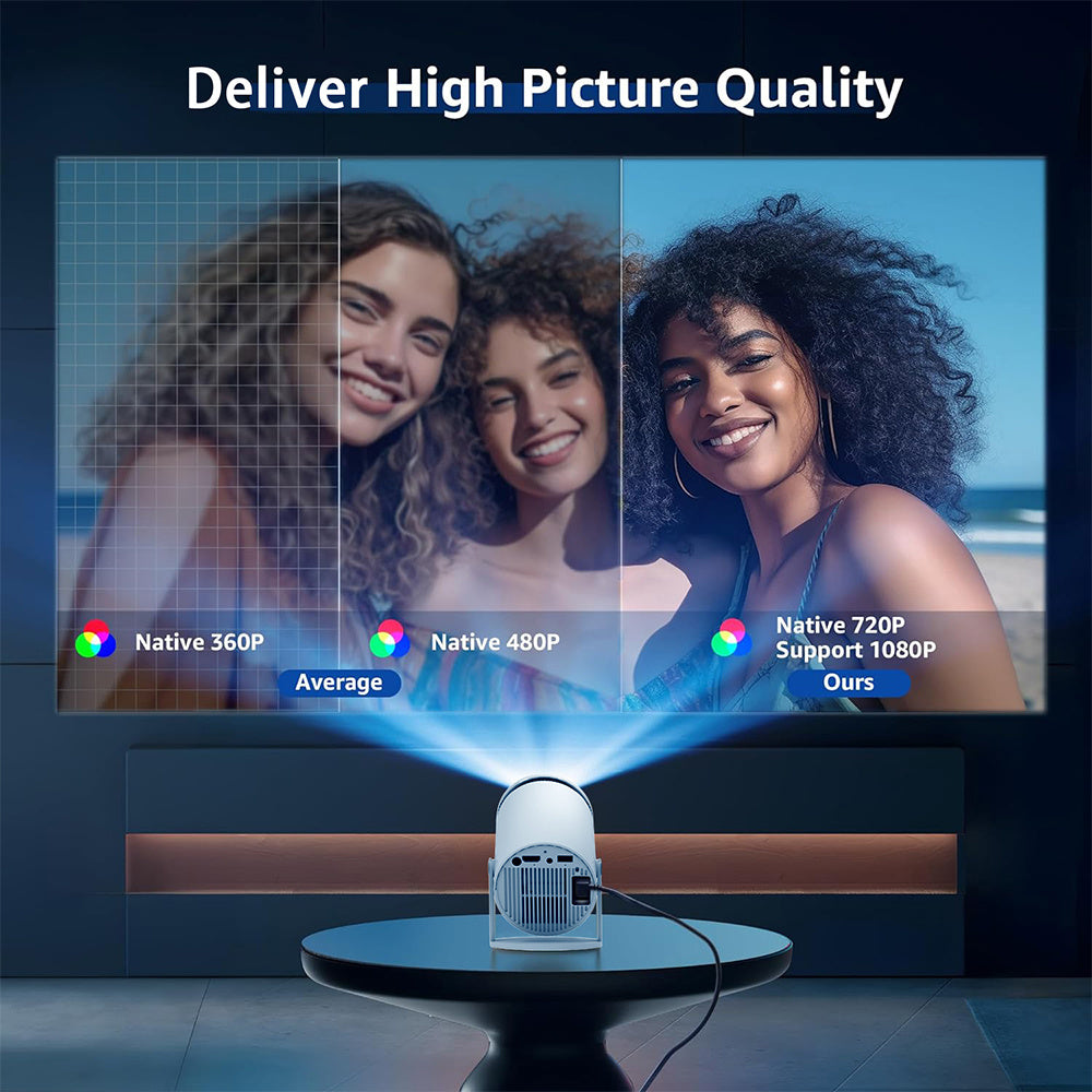 HD Bluetooth Mini 4K Home Theater Projector