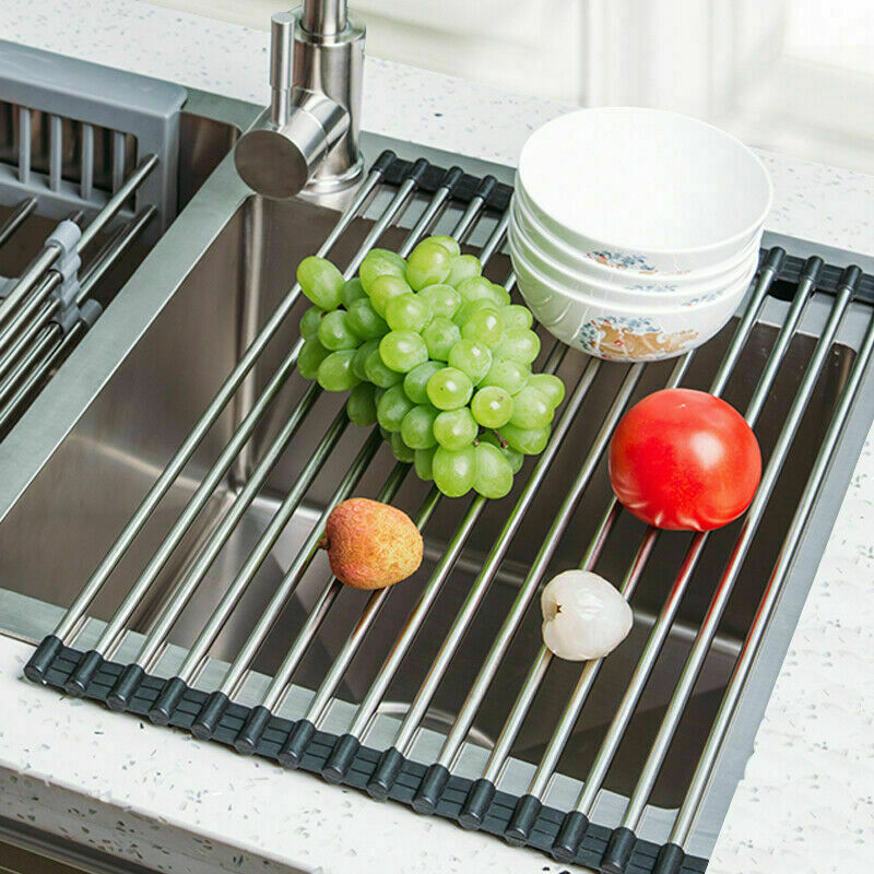 Stainless Steel Sink Drain Rack Dish Drying Mat