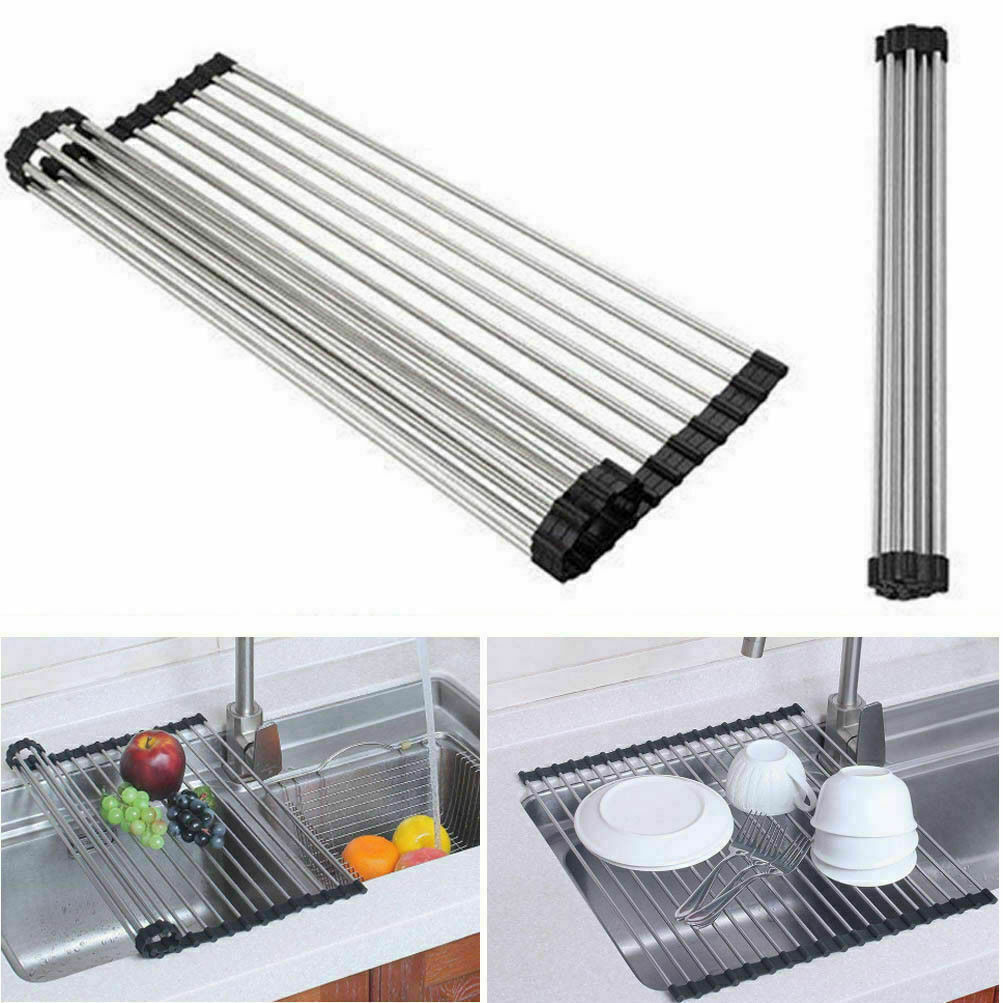 Stainless Steel Sink Drain Rack Dish Drying Mat