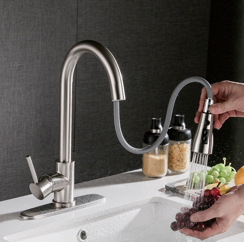 Hot/Cold Dishwashing Copper Sink Faucet