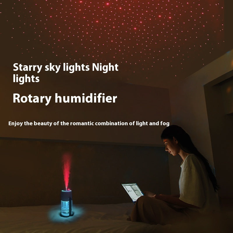 Starry Sky Ambient Light Humidifier Anti-Dry Spray Shaking Head