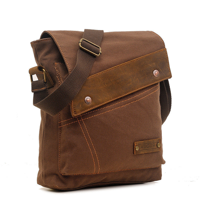 Canvas Vertical Crossbody Bag