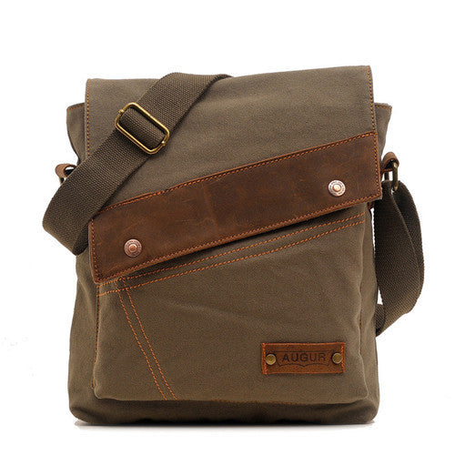 Canvas Vertical Crossbody Bag