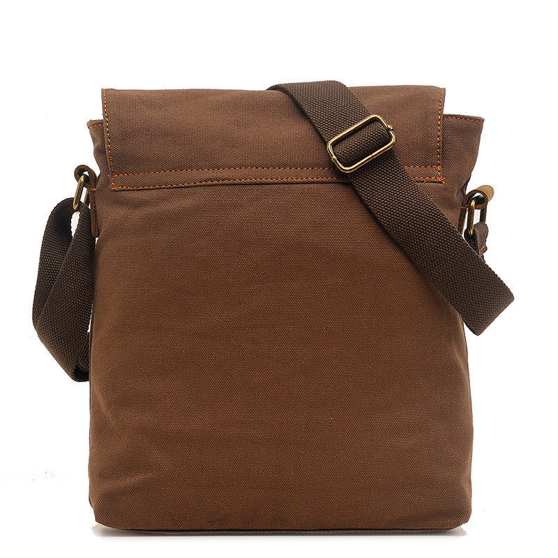 Canvas Vertical Crossbody Bag