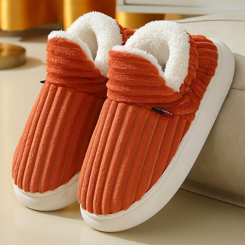 Felt Bootie Warm Cozy Foam Slippers