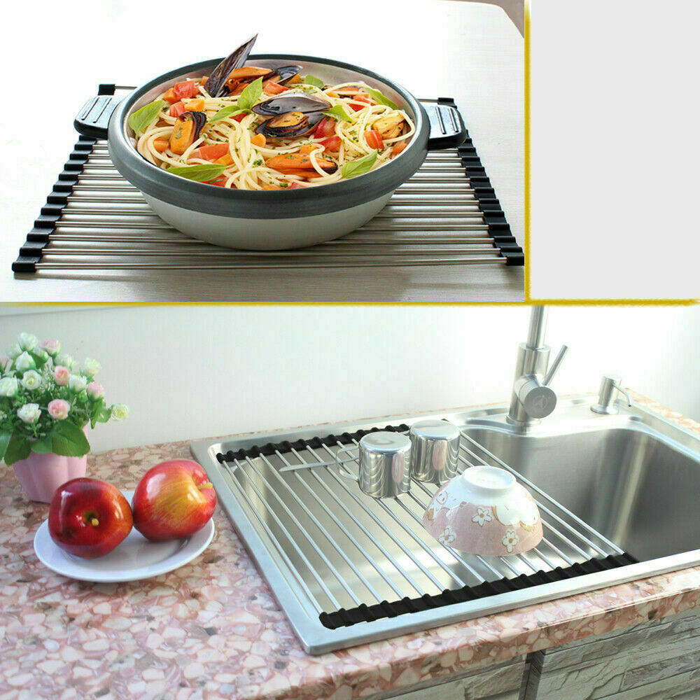 Stainless Steel Sink Drain Rack Dish Drying Mat