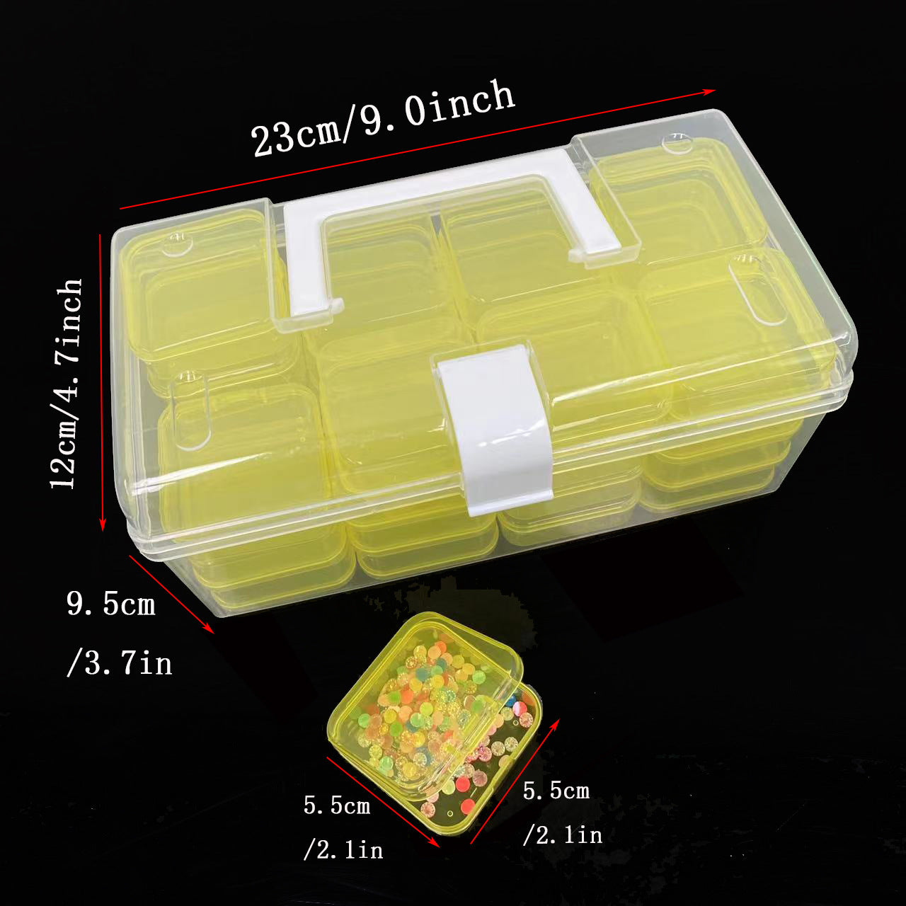 Transparent Large Capacity Portable Storage Box