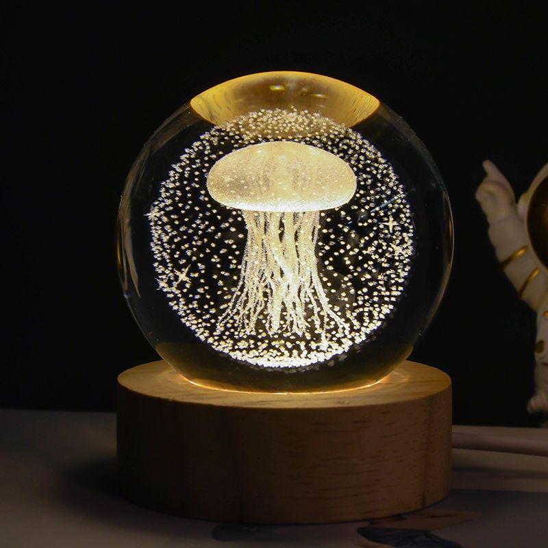 Luminous Starry Sky & Planets Crystal Ball Night Lamp