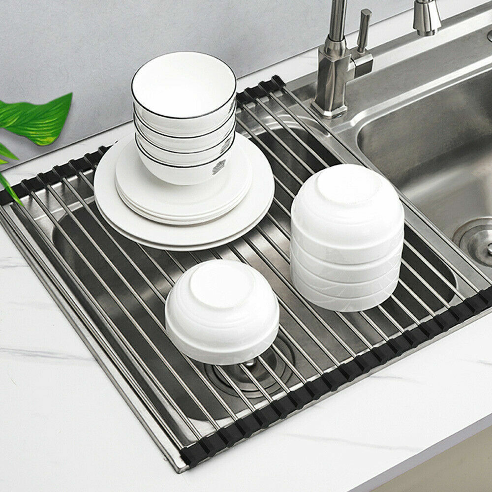 Stainless Steel Sink Drain Rack Dish Drying Mat