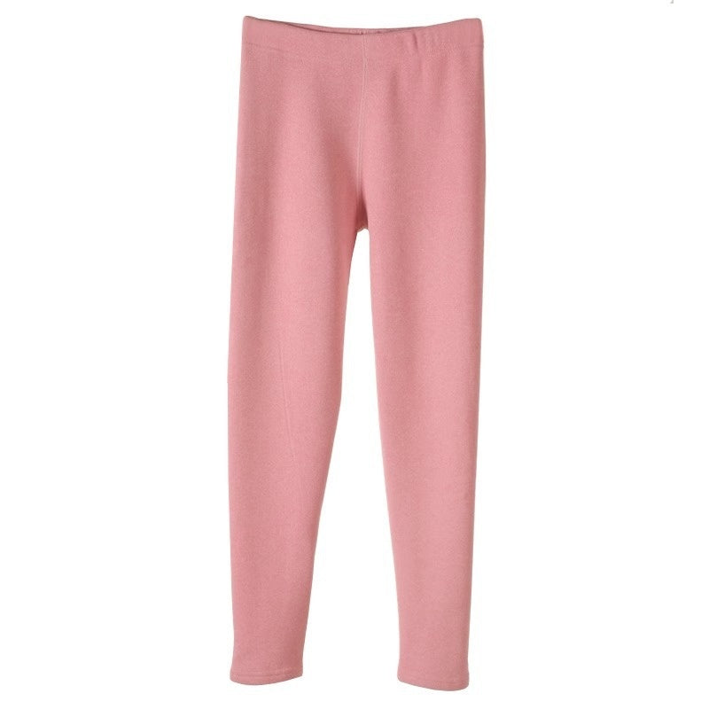 Cashmere Winter Solid Slim Pants Fashion Trousers